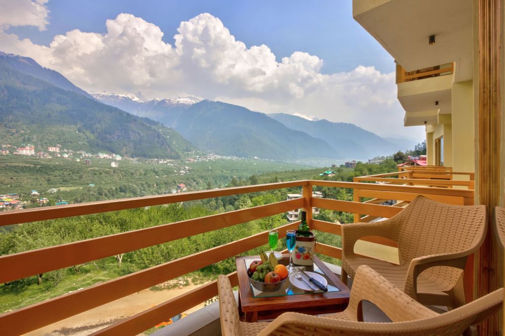 Rooms with Balcony by best resort in manali